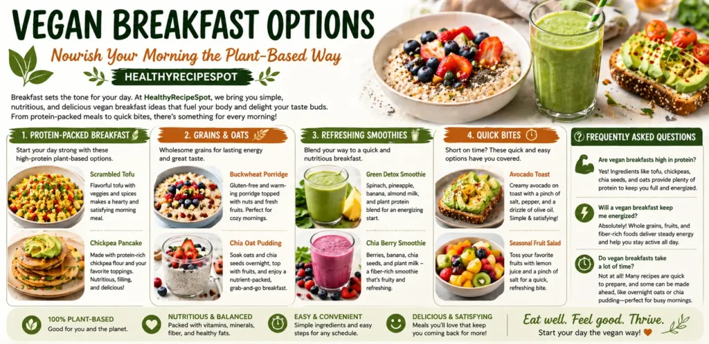 Vegan Breakfast Options - Nourish Your Morning | HealthyRecipeSpot