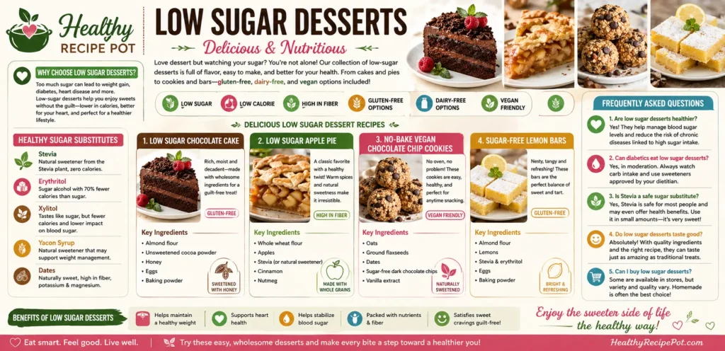 Healthy Recipe Pot: Low Sugar Desserts | Delicious & Nutritious