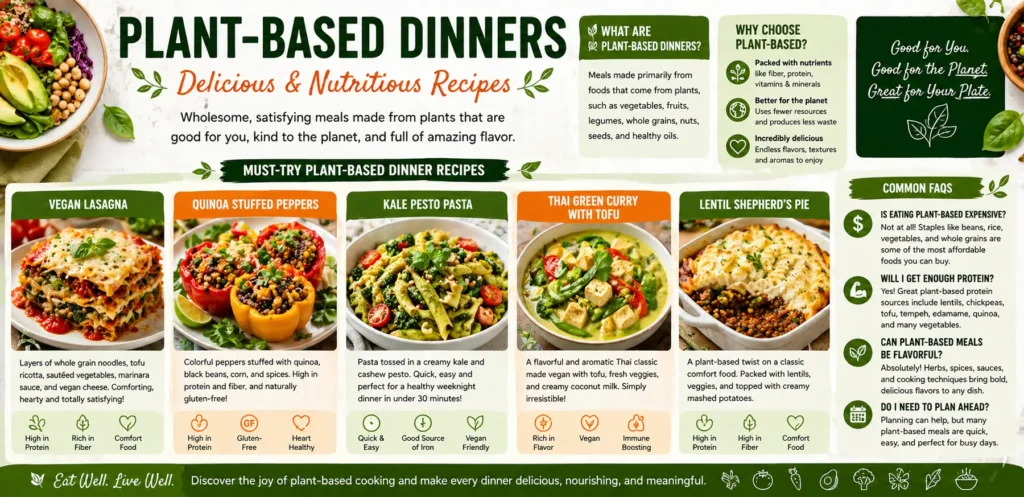 Plant-Based Dinners - Delicious and Nutritious Recipes