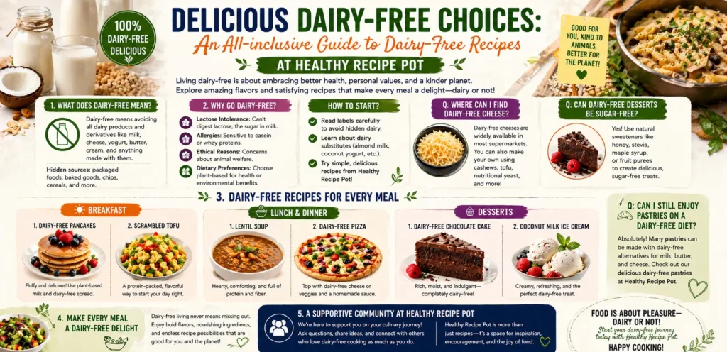 Delicious Dairy-Free Choices: An All-inclusive Guide to Dairy-Free Recipes At Healthy Recipe Pot