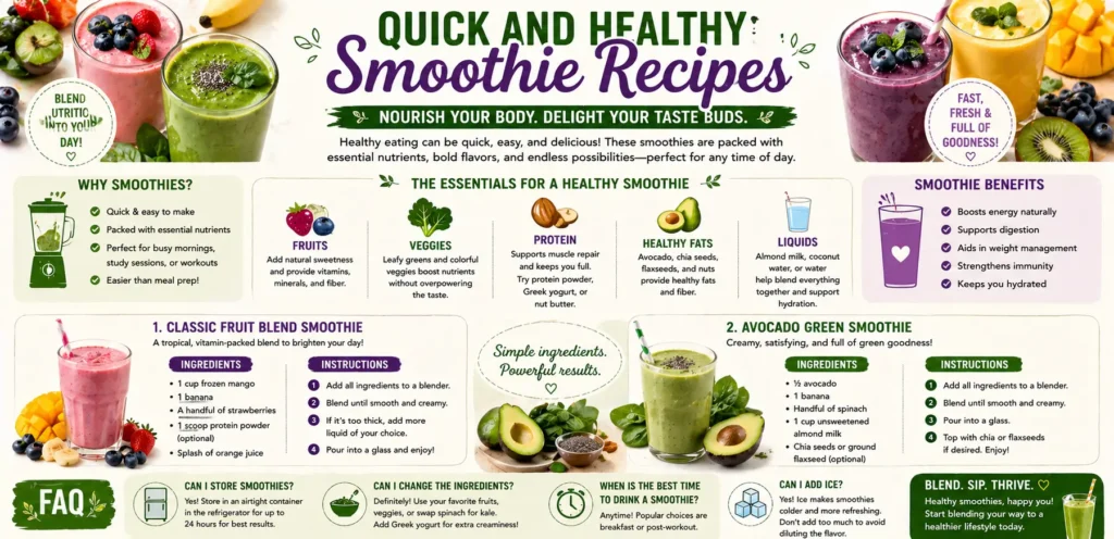 Quick and Healthy Smoothie Recipes