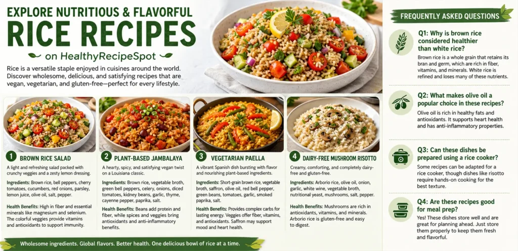 Discover The Best Healthy Rice Dishes on HealthyRecipeSpot